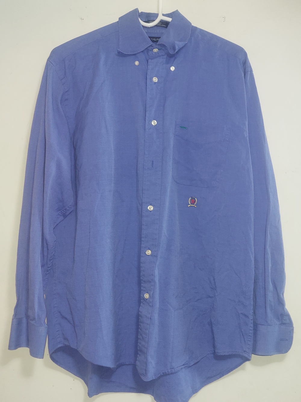 Tommy Hilfiger Blue Long Sleeve Button-Down Shirt